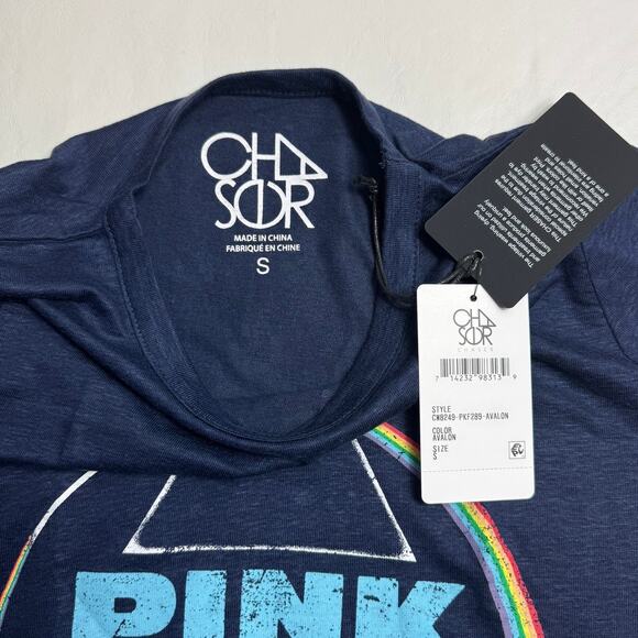 New Chaser Pink Floyd Crop Tee in Avalon Women's Size S - Picture 5 of 9